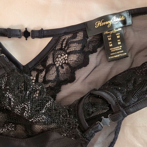 Honey Birdette JANA Black Lace Panties - Picture 3 of 6